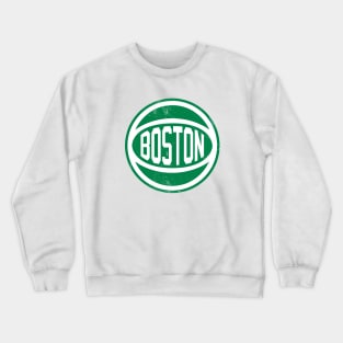 Boston Retro Ball - White Crewneck Sweatshirt